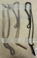 3 Stainless Steel Chain Necklaces, Various Styles and Chain Types