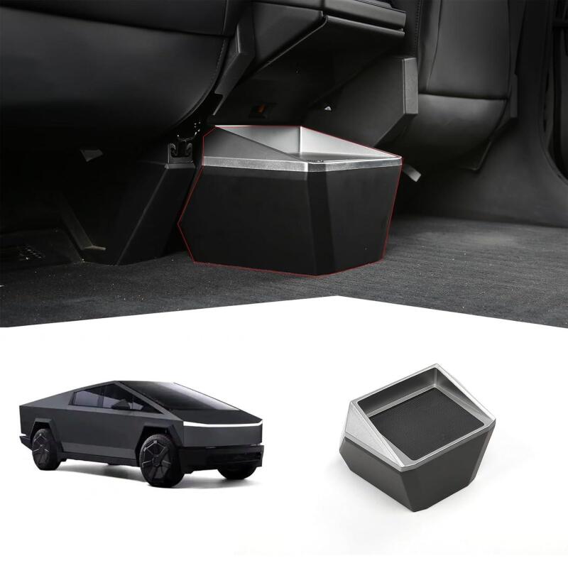 New Trash Can,Compatible with Tesla Cybertruck 2024 2025, INAGOTAR Garbage Can Bin Accessories,Rear Center Console Storage Box Organizer