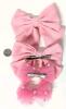 12 New Kid's Hair Bows Barrettes & 6 Colorful Velveteen Scrunchies, Bows Up To 4" Across - 2