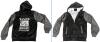 New Size XS Men's ONE PIECE Wanted Monkey D Luffy Back Print Thick Winter Zip-Up Hooded Sweater Lined In Faux Fur