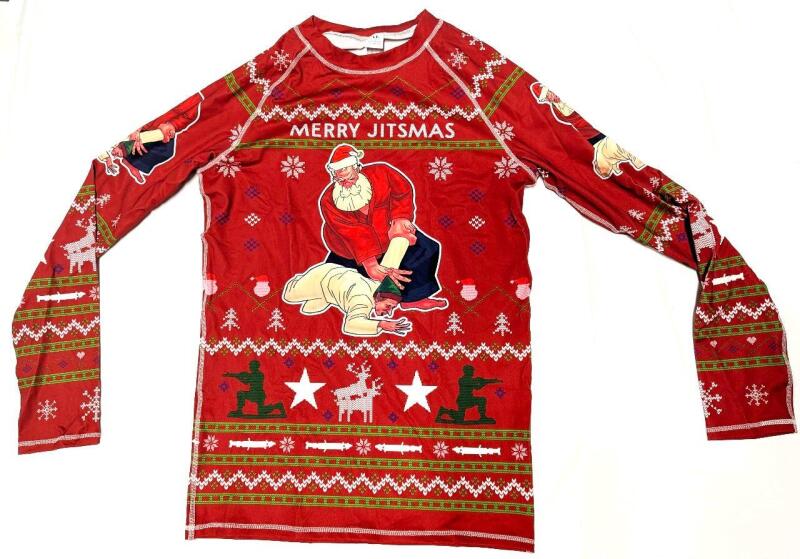 New Size XL Women's MERRY (Ju) JITSMAS Long-Sleeve Ugly-Christmas Sweater-Style Top