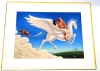 Vintage 1990s Disney Store HERCULES Exclusive Commemorative Lithograph With Original Envelope & Card Frame - 11" &times; 14" - 2