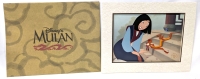 Vintage 1999 Disney Store MULAN Exclusive Commemorative Lithograph With Original Envelope & Card Frame - 11" &times; 14"