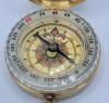 New - Glow-in-the-Dark Pocket Watch Style Brass Compass . Measures 1 &sup1;⁵/&sup1;⁶" diameter - 2