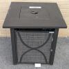 As-New with some dents, scuffs For Living Bluebay Outdoor Fire Pit Table, Square, 40,000 BTU, Black#085-1577-0, Retails $369.99 [48 Hour R&T Warranty, See Description] 25" &times; 25" &times; 26"
