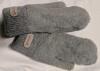 New Large Size Beret-Style Hat and Faux Fur Mittens (Adult One Size Fits Most) - 2