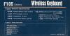 New Note Kee F105 Wireless Keyboard - See Photos for Specs