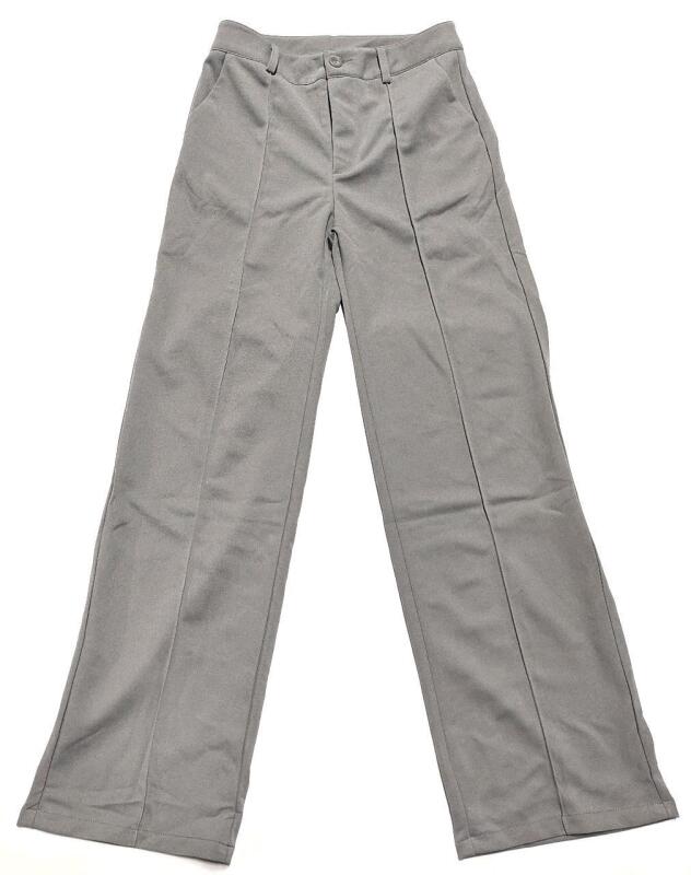 New Size SM Women's Pleated Straight-Leg Trousers