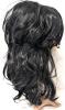 As-New 22" Long Wavy Synthetic Long Hair Hard Front Stiff Cap Cosplay Wig - 2
