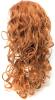 New 25" Long Curly Wavy Ginger Synthetic Hard Front Wig - 2