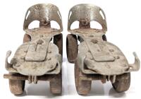 Really Cool Vintage Adjustable Full-Metal Child's Roller Skates, Currently 7.25" From Heel To Toe