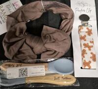 New Baby Accessories- Blanket, Headbands, Utensils+