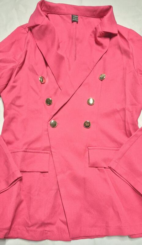 New sz M Women's Pink Blazer