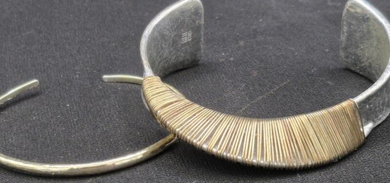 2 Modern Cuff Bracelets - Stella & Dot and RLM