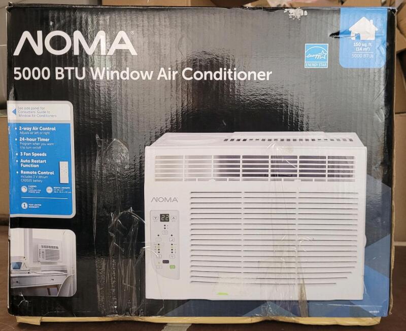 New - NOMA 4-in-1 ENERGY STAR 5000-BTU Window Air Conditioner/AC w/Remote . Model # 043-5232-6 . Retail $250