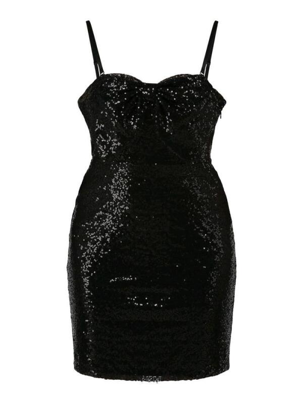 New sz XS (0-2) Women's No Boundaries Oversized Bow Mini Sequin Dress