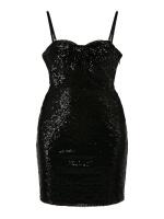 New sz XS (0-2) Women's No Boundaries Oversized Bow Mini Sequin Dress