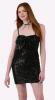 New sz XS (0-2) Women's No Boundaries Oversized Bow Mini Sequin Dress - 2