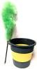 New Static Duster, Magic Dusting Tool 25.75" Long & Collapsible Bucket 10.5" &times; 9.75" Tall - 2