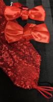 New Adult Now Ties and Sequin Sleeves 18.5" with Thumb Holes