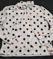 New sz Large Women's Polka Dot Blouse