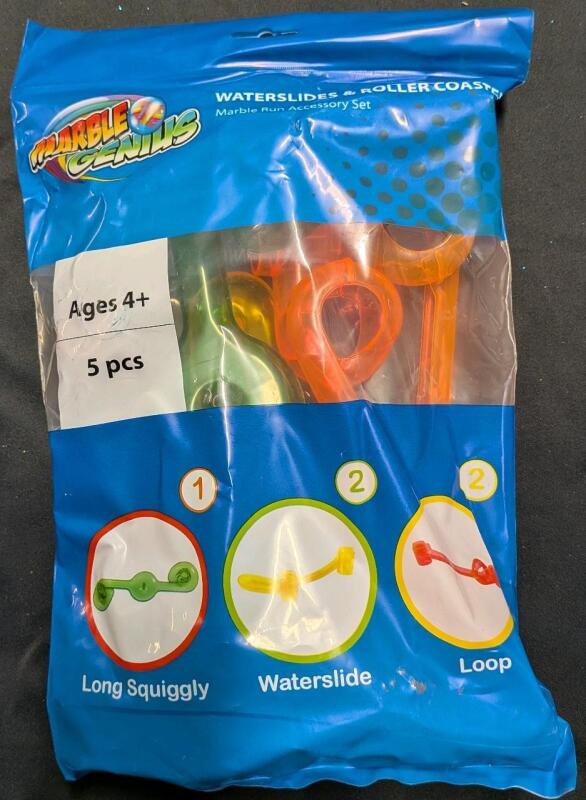 New Marble Genious Marble Run Expansion Set. 5 Pieces.