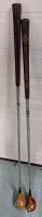 2 Left Handed Golf Drivers. Spalding and Gleneagle. Tallest is 45" Tall