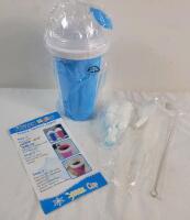 New - Frozen Magic Squeeze Cup & Accessories . Great for Slushies / Slurpee Drinks