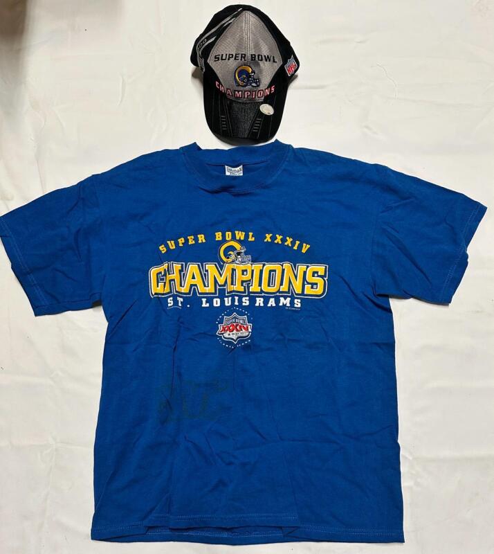 2 Pieces of Super Bowl XXIV Champions Memorabilia, Includes Cap and Men&rsquo;s Large T-Shirt
