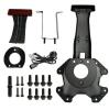 New - 2007-2018 Jeep Wrangler Spare Tire Holder Mount & Mounting Bracket , Black