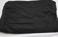 New 32 by 72" Black Fitted Tablecloth/Tableskirt Rectangular, Drops Down 27"