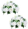 Two (2) New Nuptio Fuax Flower Balls for Table Centerpieces - measures 9.5" diameter