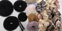 New Hair Accessories - 18 Scrunchies & 4 Hair Buns