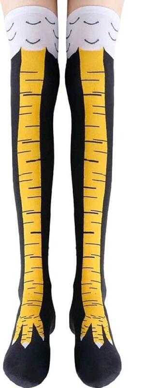 New Adult Knee High Chicken Legs Socks