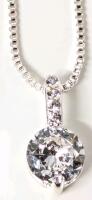New Dainty Glittering Pendant on 18.5" Long Stamped 925 Sterling Silver Chain (Pendant is also Non-Magnetic)