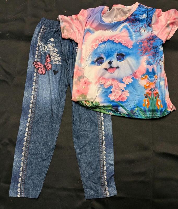 New Size 110 Kids 2 Piece Outfit (pants are leggings.)