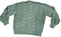 New Size LG Women's Knit Geometric Crewneck Sweater