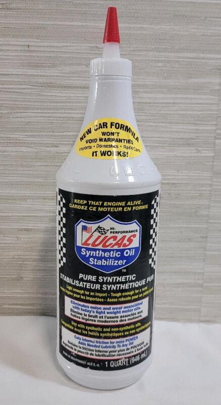 New - Lucas Synthetic Oil Stabilizer 946ml . Works for Import & Domestic Vehicles