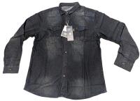 New Size XL Women's AIOPESON Premium Denim Button-Up Long-Sleeve Top
