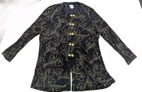 Size 18W KAREN WONG R&M Richards Hook & Latch Front Long-Sleeve Overshirt