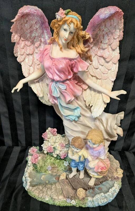Guardian Angel Statue. 18" Tall