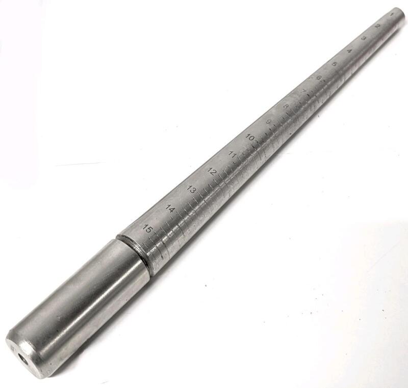 SUPER Heavy Steel Ring / Jewelry Sizer Mandrel Made in India, 11.25" Tall