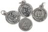 27 Saint Medallions: 13&times; Saint Florian / Firefighters, 9&times; Saint Christopher / US Army + Air Force, 4&times; Saint Michael / US Navy, 0.75" Diameter Each, Medals Non-Magnetic - 2