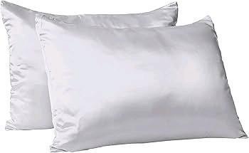 2 New Super Silky Satin Pillowcases, Envelope Closure, Great For Skin & Hair! 20" &times; 26.5"