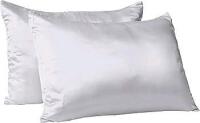 2 New Super Silky Satin Pillowcases, Envelope Closure, Great For Skin & Hair! 20" &times; 26.5"