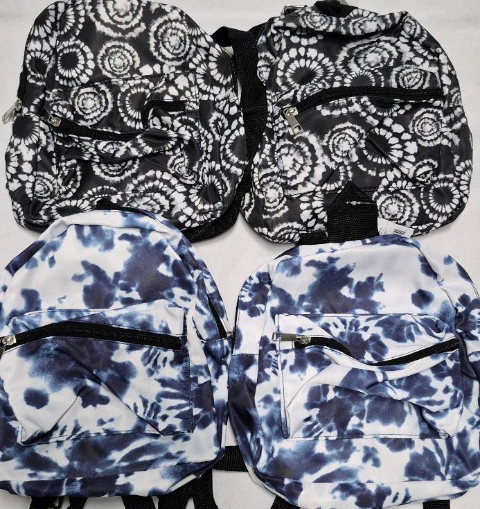 4 New 10" Tall Back Packs/ Purses