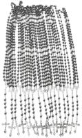 17 Hematite Rosaries, 19" Long