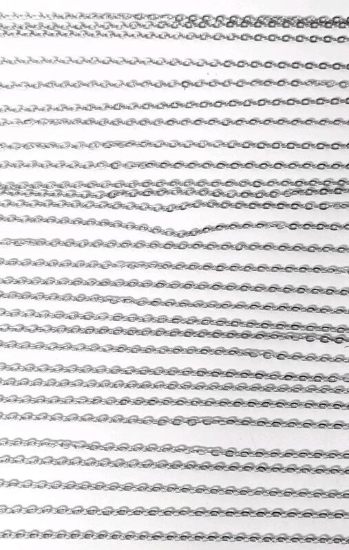 30 New 24" Long Lobster Clasp Chains, Magnetic