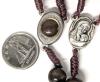 9 Holyland Jerusalem / Bethlehem Olive Wood Rosaries With Earth, 17.5" Total Length, Year 2005 - 4
