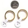 New Pair of Size 8 Stainless Steel Matching Rings - 4